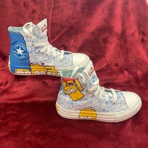 ⭐️The Simpsons⭐️Converse Chuck Taylor All Star Unisex Sneaker Shoes Kids Size 11